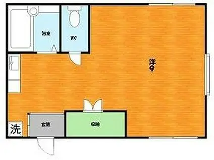 MAYUMIハイツ枚方2番館(ワンルーム/2階)の間取り写真