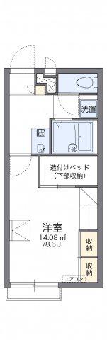 レオパレスS COURT(1K/2階)の間取り写真