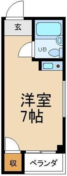クアルト香里園(ワンルーム/3階)の間取り写真