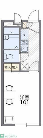 レオパレスキアラ(1K/2階)の間取り写真