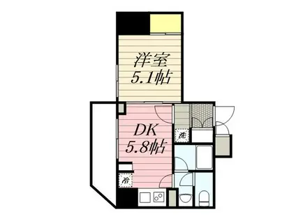 HF両国レジデンスイースト(1DK/5階)の間取り写真