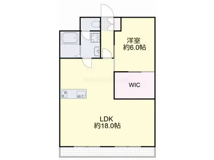 さつきマンション(1LDK/2階)の間取り写真