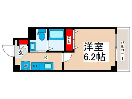 OLIVE(1K/4階)の間取り写真