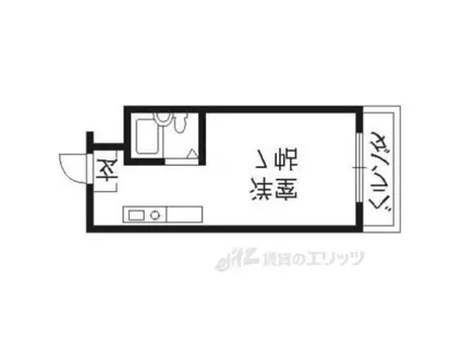 ル・マインハウス(ワンルーム/2階)の間取り写真