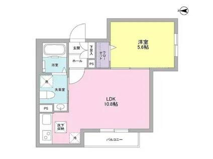 SILVERADO PRAIRIE シルバラードプレーリー(1LDK/1階)の間取り写真