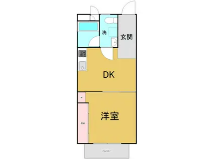 RENOBASE本山(1DK/2階)の間取り写真