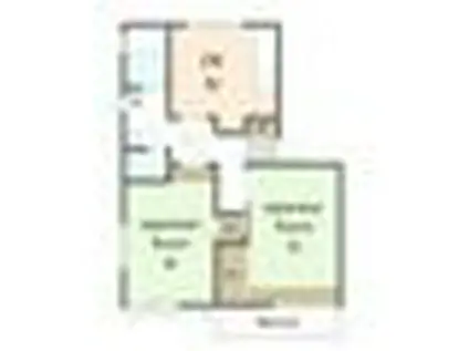 グランドヒル岡上A(2DK/1階)の間取り写真