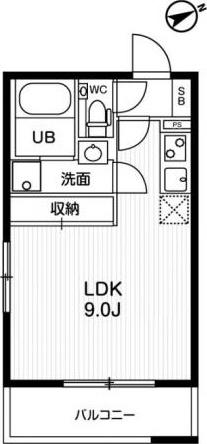 モアリッシェル代官山青葉台(ワンルーム/2階)の間取り写真
