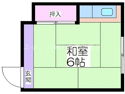 葵マンション(ワンルーム/1階)の間取り写真