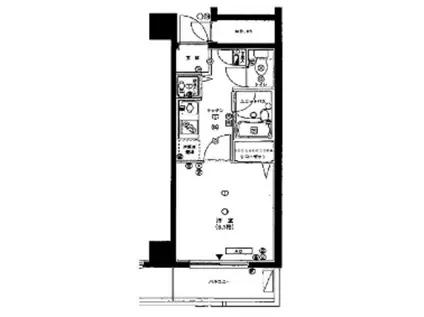 エスコート西荻窪(1K/4階)の間取り写真