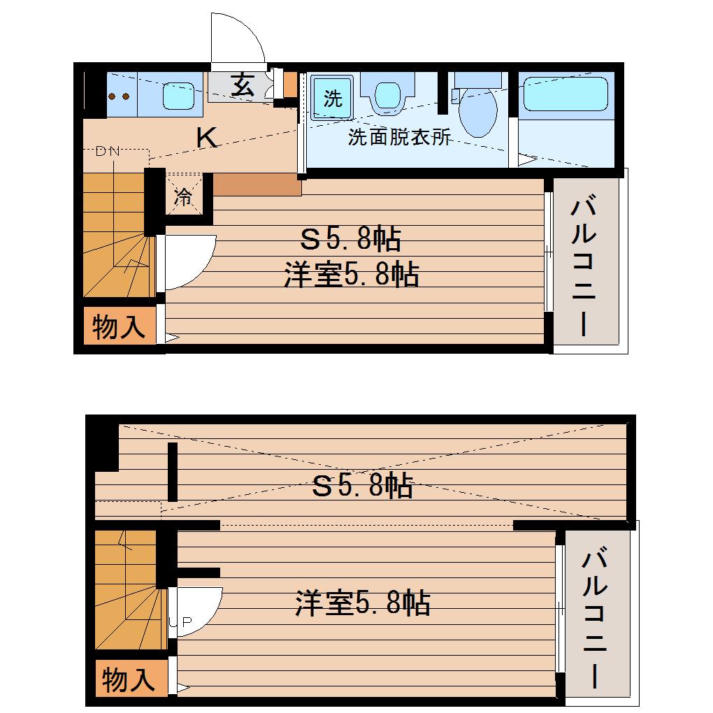 PRECIOUS COURT(1K/1階)の間取り写真