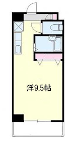ESPOIR板屋(ワンルーム/3階)の間取り写真