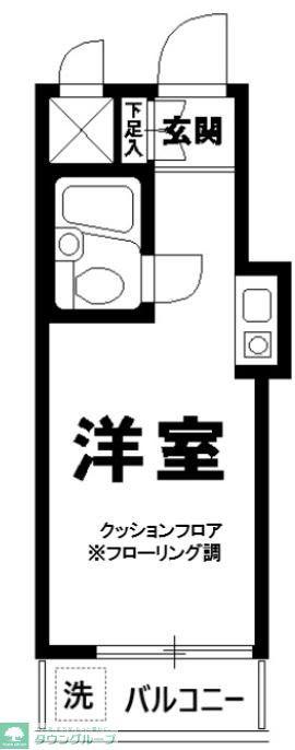 トップ浅草(ワンルーム/8階)の間取り写真
