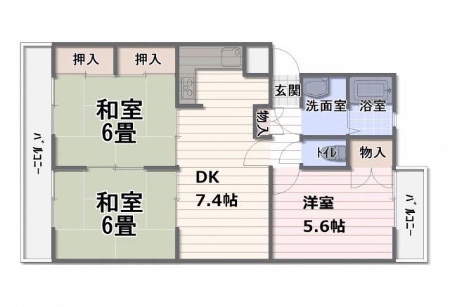 ウインクス光岡(3LDK/1階)の間取り写真