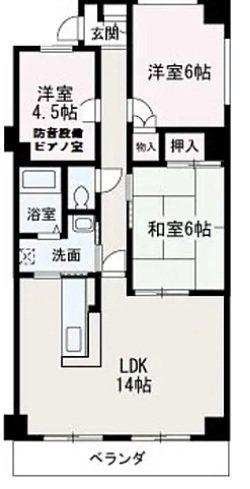 ルピナス(3LDK/3階)の間取り写真