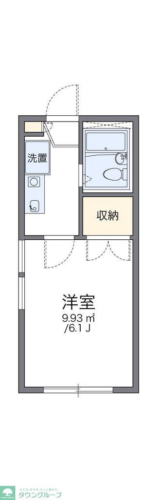 レオパレスビレッジ光が丘参番館(1K/2階)の間取り写真