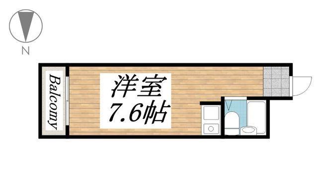 JPアパートメント飯能(ワンルーム/3階)の間取り写真