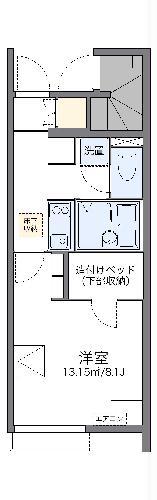 レオネクスト健(1K/1階)の間取り写真