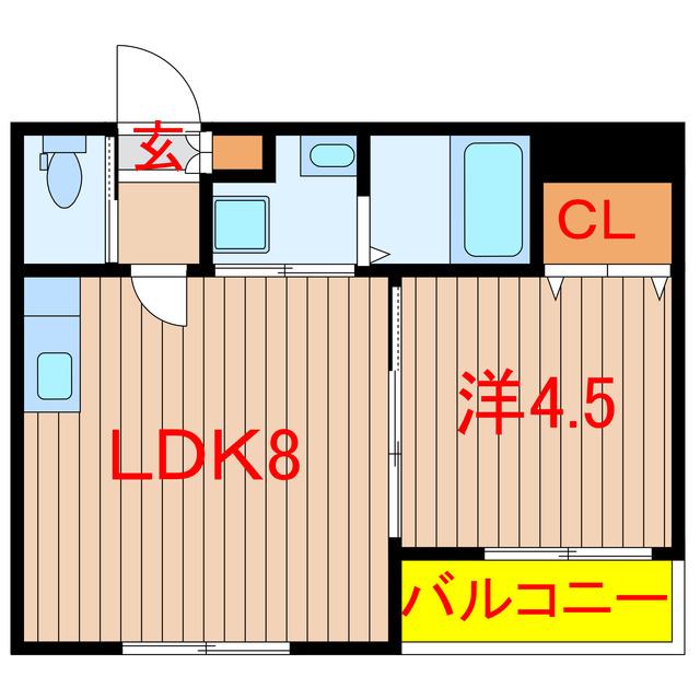 MIKIHOUSE南三咲(1LDK/1階)の間取り写真