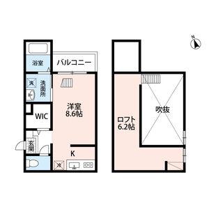THE TERRACE(ワンルーム/2階)の間取り写真