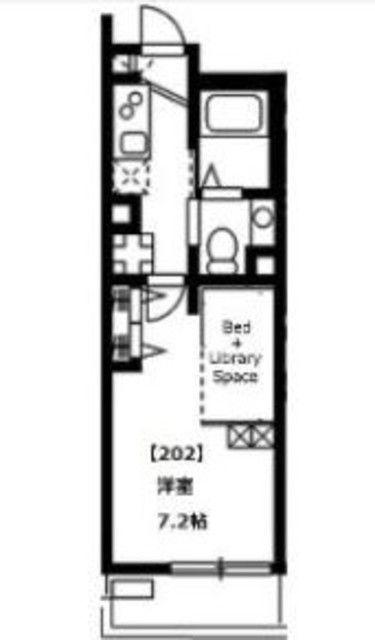MY STYLE 氷川参道(1K/1階)の間取り写真