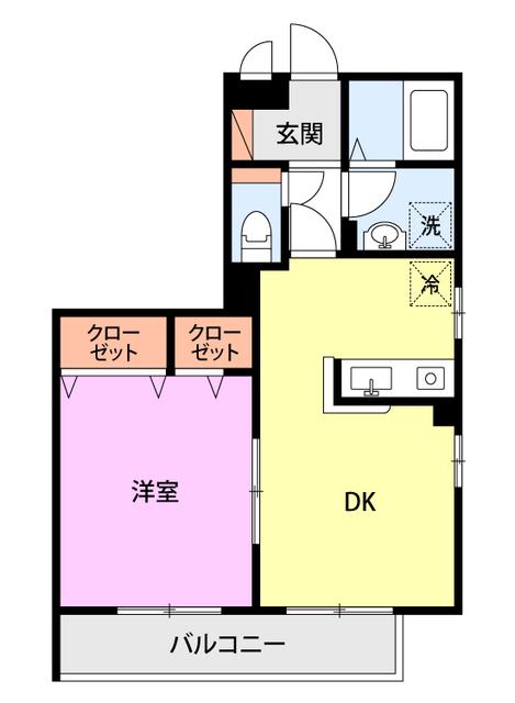 セジュール妙高(1LDK/3階)の間取り写真