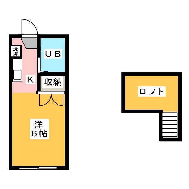 メゾン大岩本町(1K/2階)の間取り写真