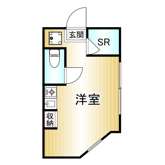 アーバンプレイス池袋V(ワンルーム/1階)の間取り写真