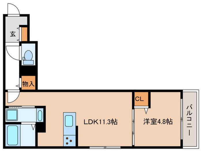 D-ROOM大塚町(1LDK/2階)の間取り写真