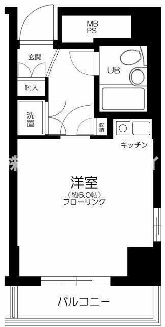 シティーコープ目白(ワンルーム/5階)の間取り写真