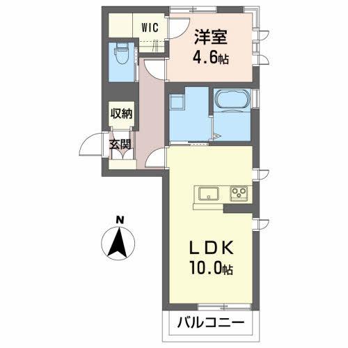 アネックス白銀(1LDK/3階)の間取り写真