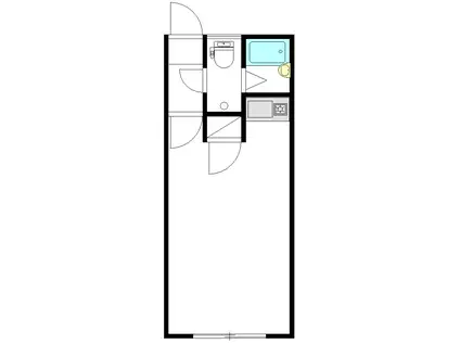 メゾンイーストI(ワンルーム/1階)の間取り写真