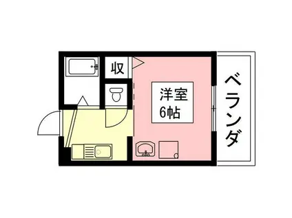 JEWEL(1K/3階)の間取り写真