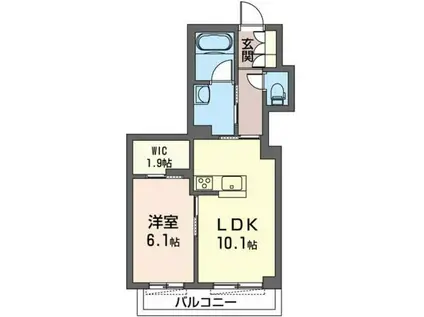 SHAMAISON クッカタロ(1LDK/3階)の間取り写真