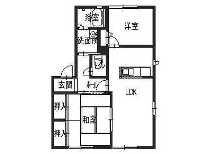 シャーメゾン新堂(2LDK/1階)の間取り写真