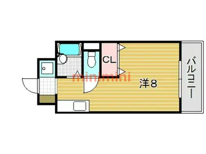 ラヴェールミナミ(ワンルーム/3階)の間取り写真