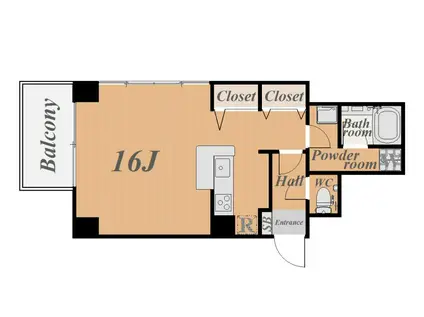 FRAGRANZA(ワンルーム/5階)の間取り写真