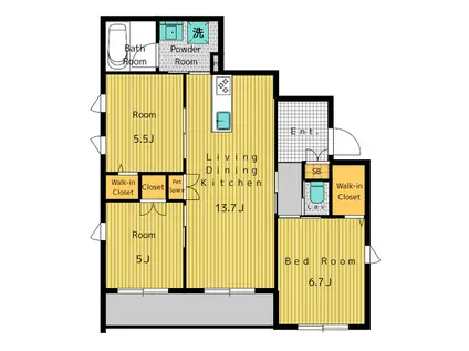 CASAMIO363(3LDK/1階)の間取り写真