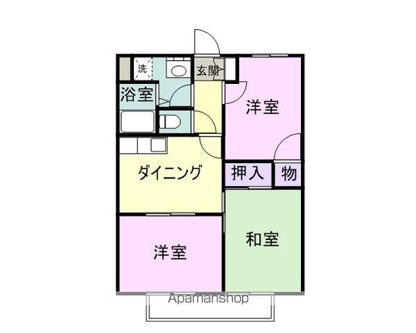 パーク20(3DK/2階)の間取り写真