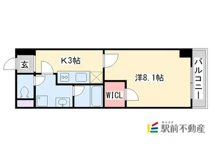 S-FORT佐賀天神(1K/7階)の間取り写真