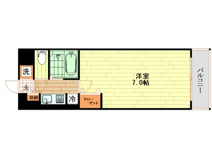 アーデン森之宮 (1K/6階)の間取り写真