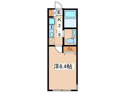 ラフィーナ-二俣川ウエスト(1K/3階)の間取り写真