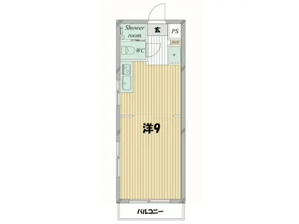 サクセスコート三ツ境(ワンルーム/3階)の間取り写真