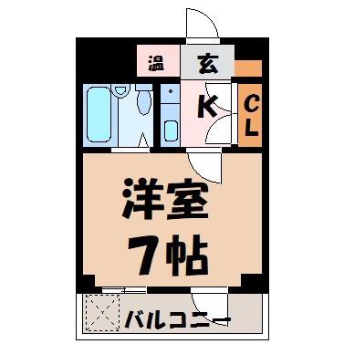 第2メゾン吾妻(1K/3階)の間取り写真