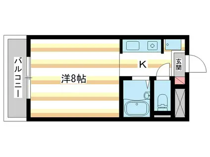 シャトレー(ワンルーム/3階)の間取り写真