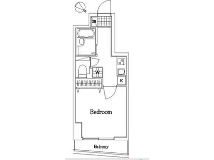 ヴェルステージ神田(1K/6階)の間取り写真