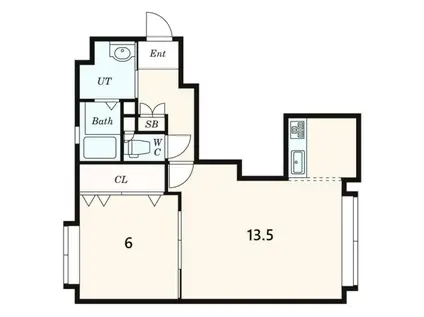 MEMORIES(1LDK/2階)の間取り写真