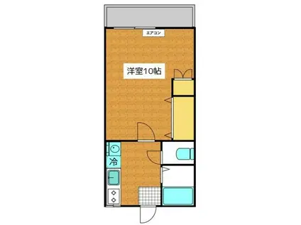 加藤マンション(1K/3階)の間取り写真