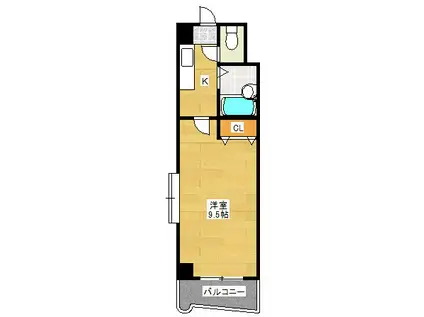 NO.27ジーサイドアネックス(1K/2階)の間取り写真