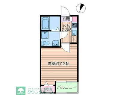 EL CAMINO(1K/3階)の間取り写真